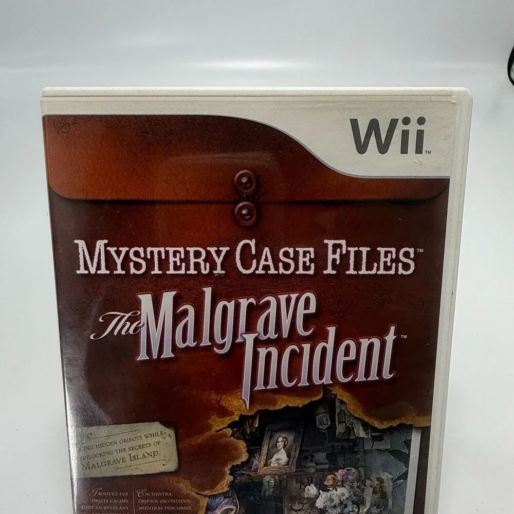 Mystery Case Files: The Malgrave Incident (Nintendo Wii,2011) Complete W/ Manual